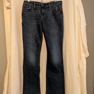 Old Navy Dark Wash, Boot Cut Jeans, Size 4 Short